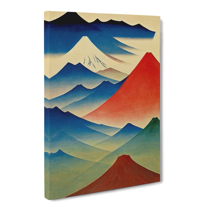 Krugerville Japanese Mountain Vol.1 - Wrapped Canvas, 50cm H x 35cm W x 3cm D