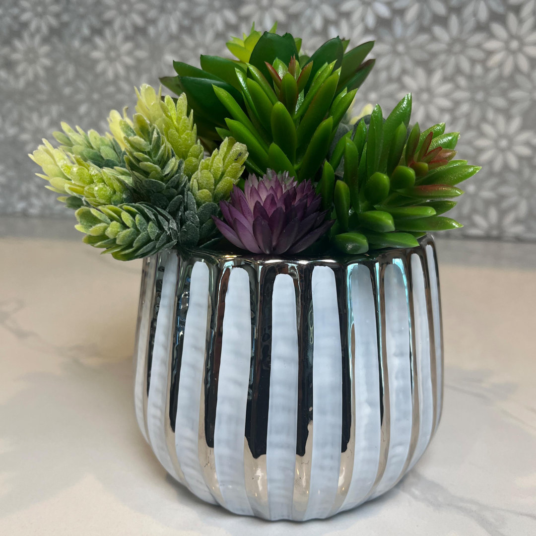 4" Ceramic Flower Pot Planter Home Décor Admired by Nature 