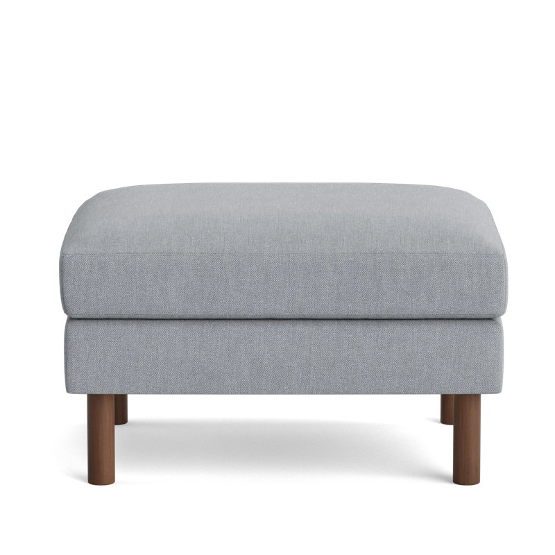 Laguna Ottoman, Performance Weave - Zinc