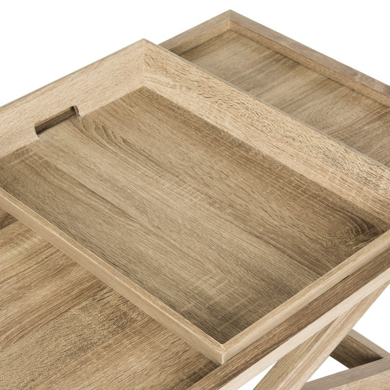 Table basse à pieds croisés