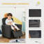 Karg Kids Armchair Kids Recliner Chair with Footrest, Grey