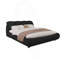 Lit plateforme de luxe avec dossier surdimensionné rembourré, lit plateforme tapissier, lit unique-2032811088-2032811090