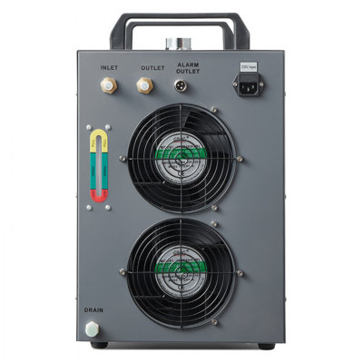 Industrial Water Chiller, CW-5200, Industrial Water Cooler Cooling System with Built-in Compressor 7L Water Tank Capacity 13 L/min Max Flow Rate, for CO2 Laser Engraving Machine Cooling Machine