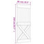 Porte coulissante avec quincaillerie Vidaxl-112703725