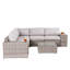 Fully Assembled Outdoor Sofa Set With Cushions – Seats 4