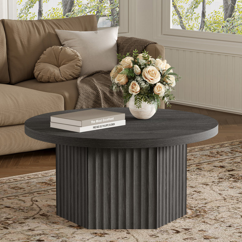Table basse Cesiro, Gris foncé