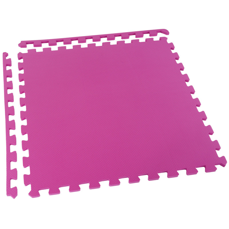 Multicolor EVA Foam Interlocking Exercise Mat Tiles, 24 Sq Ft