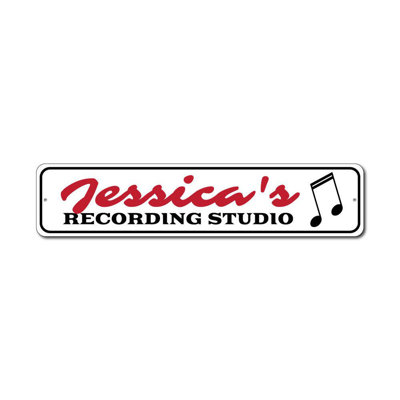 Enseigne personnalisée en studio