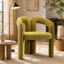 Ensemble confortable de chaises d'appoint rembourrées en velours pour divers espaces-1885463211