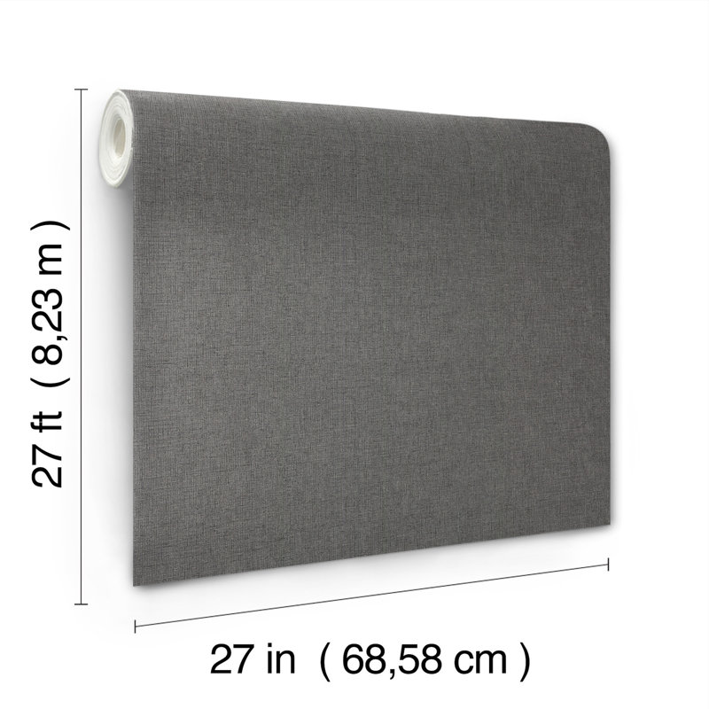 Vinyl Wallpaper Roll, Onyx