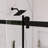 60.In W X 72.In H Sliding Door Semi-Frameless Shower Door In Matted Black Finish