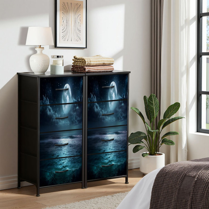 Commode pour commode de chambre à coucher pour garde-robe de nuit sous-marine Moon Sea Magic
