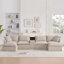 Canapé modulaire en U avec repose-pieds mobile-1331208669