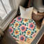 Tapis tressé Blossom Wave-403088355