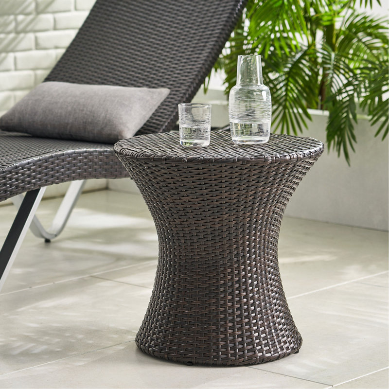Table de bout 19 po (sans plateau en verre), table de bout Kono