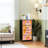 4 Drawer Dresser for Bedroom, Narrow Chest of Drawers, Wooden Top and Study Iron Frame 18"x37.5"-(WxH)