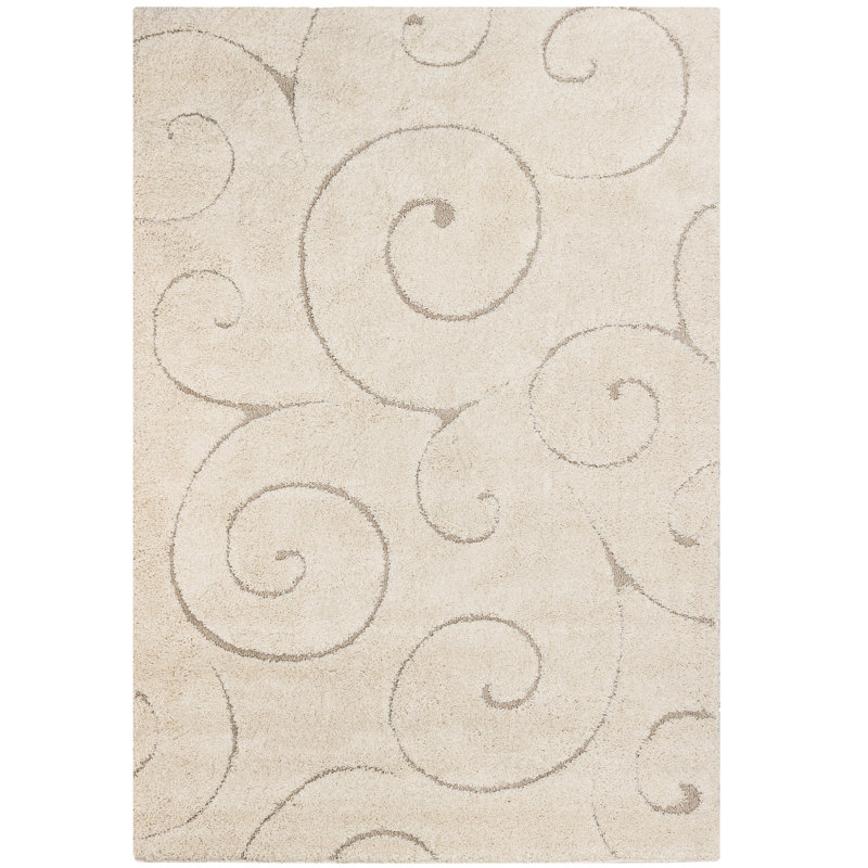 Tapis crème à motif abstrait Allaire, Rectangle 3 pi 11 po x 5 pi 7 po