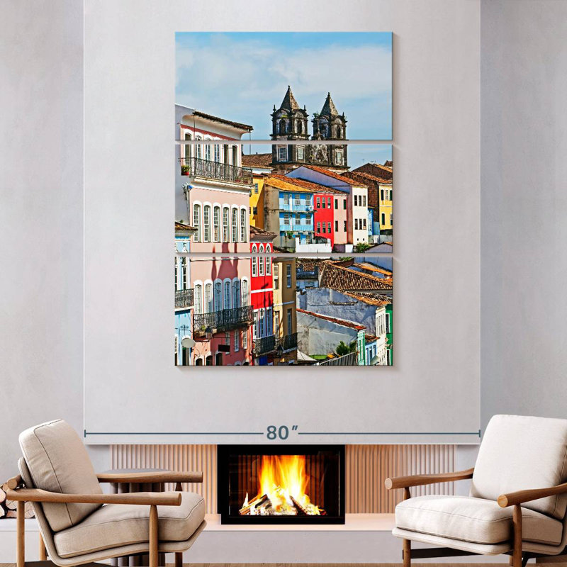Masam Pelourinho, District de Salvador, H 74 po x l 48 po