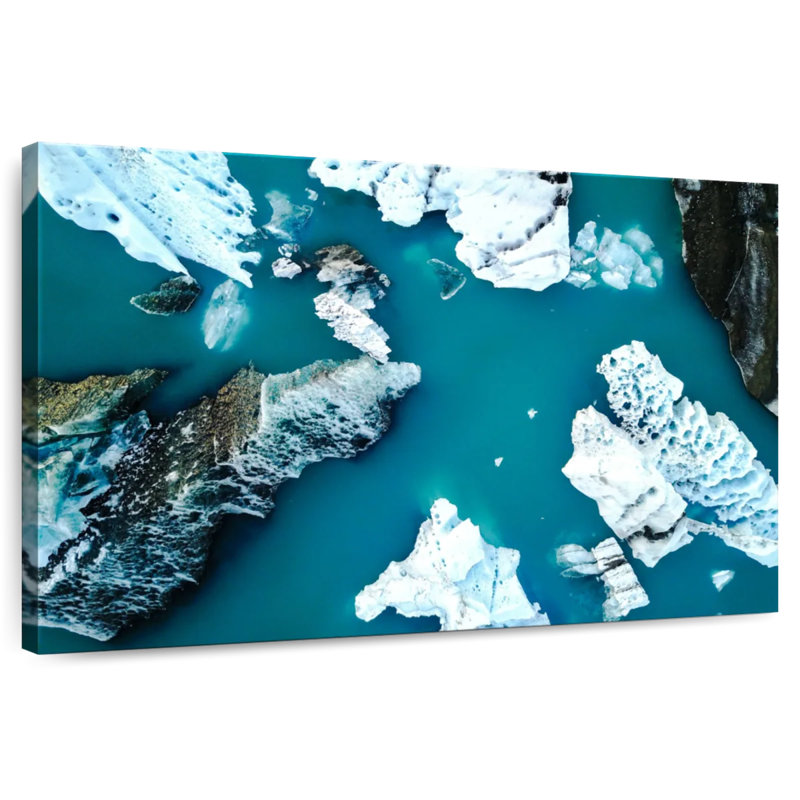 Glaciers du lac Alvord Jokulsarlon, H 26 po x l 39 po