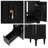 24" Freestanding Bathroom Vanity With Ceramic Sink, Solid Wood Frame, Flip Drawer & Door Rack Storage-2129862882