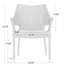 Fauteuil empilable en osier gris Mirage, 4 pièces