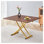 Bureau à hauteur ajustable moderne - Table debout multifonctionnelle avec plateau en panneau de fibres à densité moyenne noyer et structure en métal noir pour le bureau à domicile, la salle à manger ou le bureau