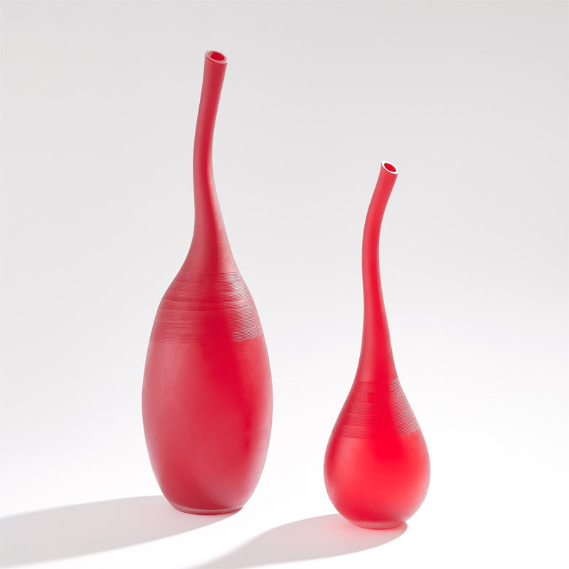 Curvature Bottle, Red, 24.25" H x 7" W x 7" D