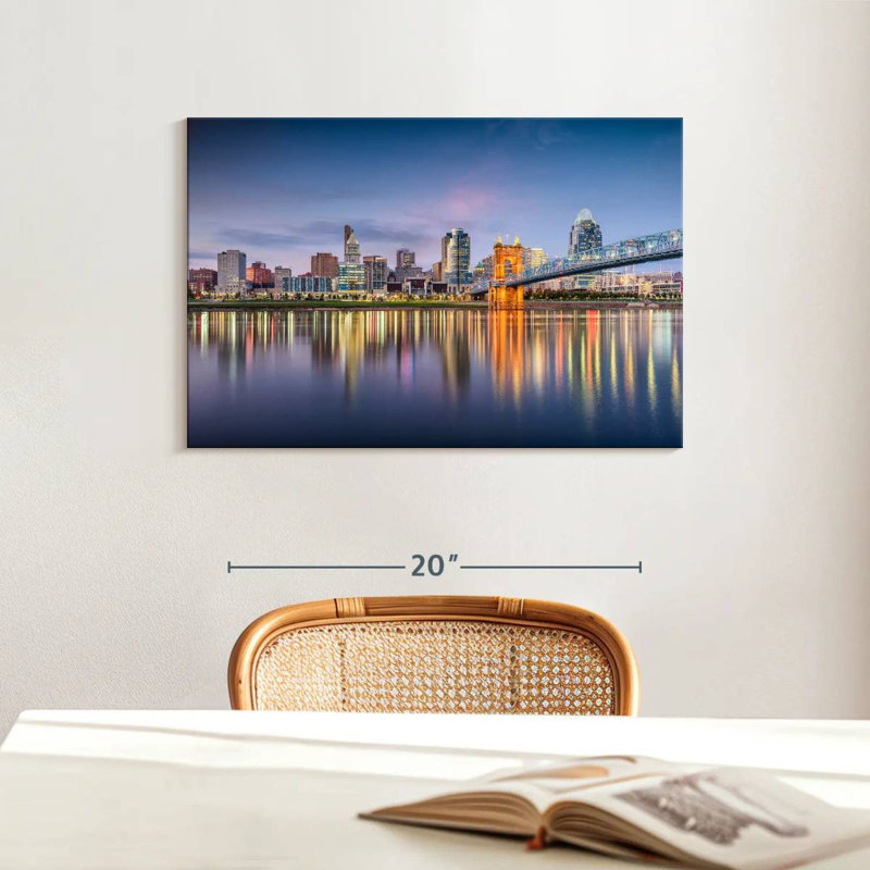 Hannes Cincinnati City Skyline, H 16 po x l 24 po