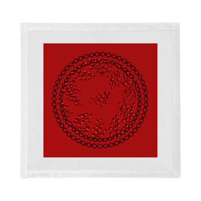 Christmas Berries Cotton Sateen Dinner Napkins