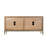 Haeun 69" Solid Wood Mid-Century Modern Curved Arch Sideboard Cabinet