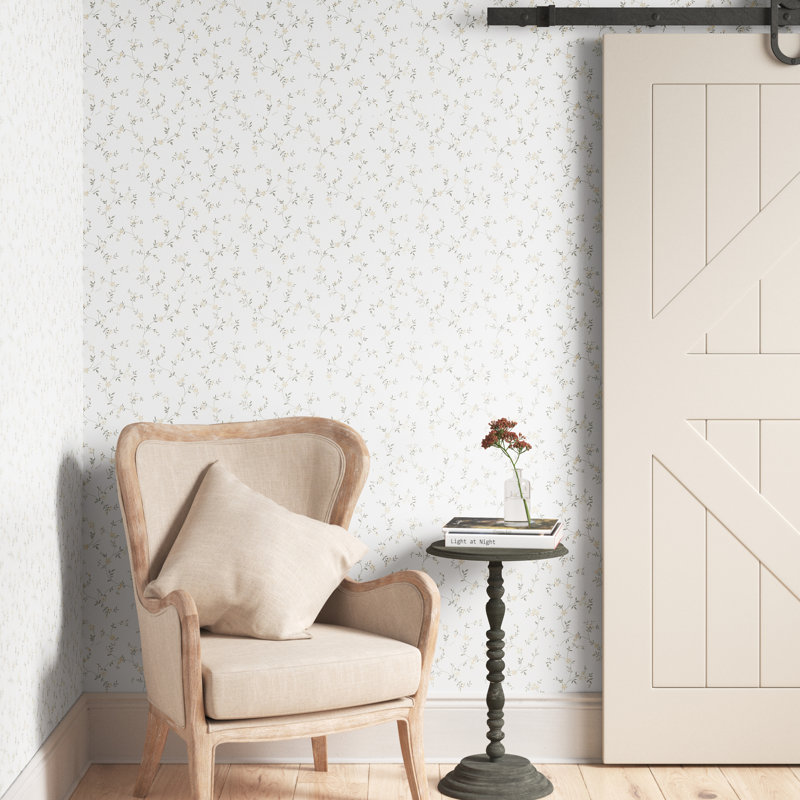 Rouleau de papier peint Twilley L 33 po x l 20,5 po, Beige / gris