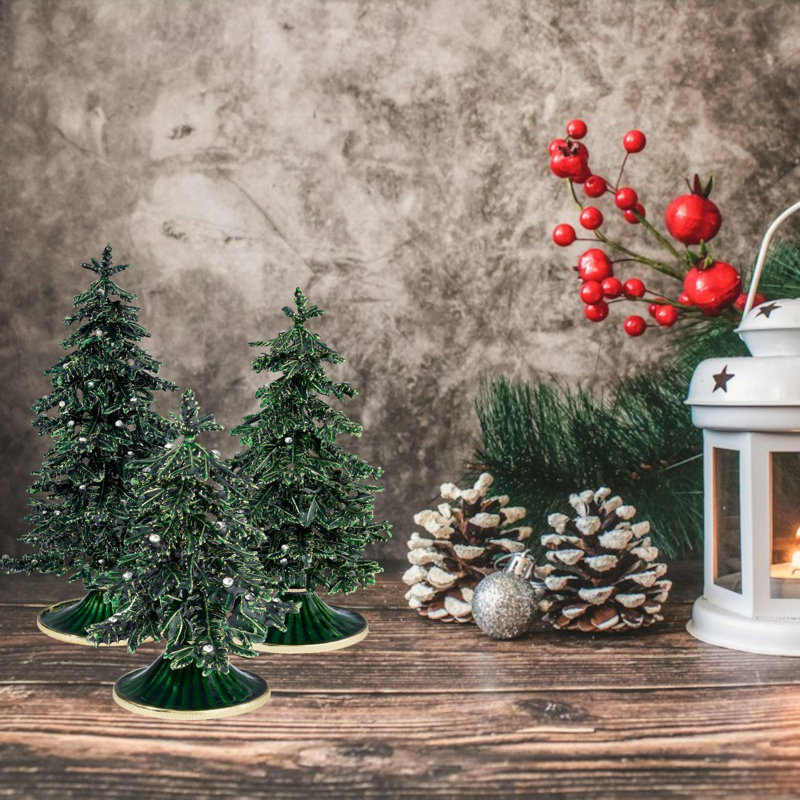 Holiday Tree Figurine, 8.5" H x 5" W x 5" D