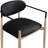 Riccio Vegan Leather Upholstered Dining Arm Chair-6766388-6766399