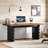 63-Inch Wooden Computer Desk, Modern Home Office Executive Desk