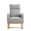Chaise berçante moderne avec accoudoirs de salon à dossier haut l 27,6 po-661392854