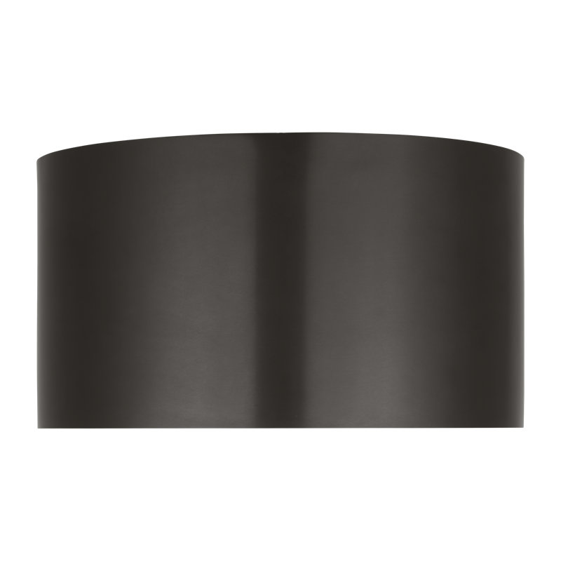 Dola 1 - Light LED Flush Mount, Bronze, 6" H x 13" W x 13" D, Clear/Bronze