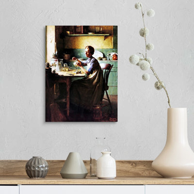 Norman Rockwell " But You'll Have Light At The Touch Of A Finger " by Norman Rockwell Painting Print