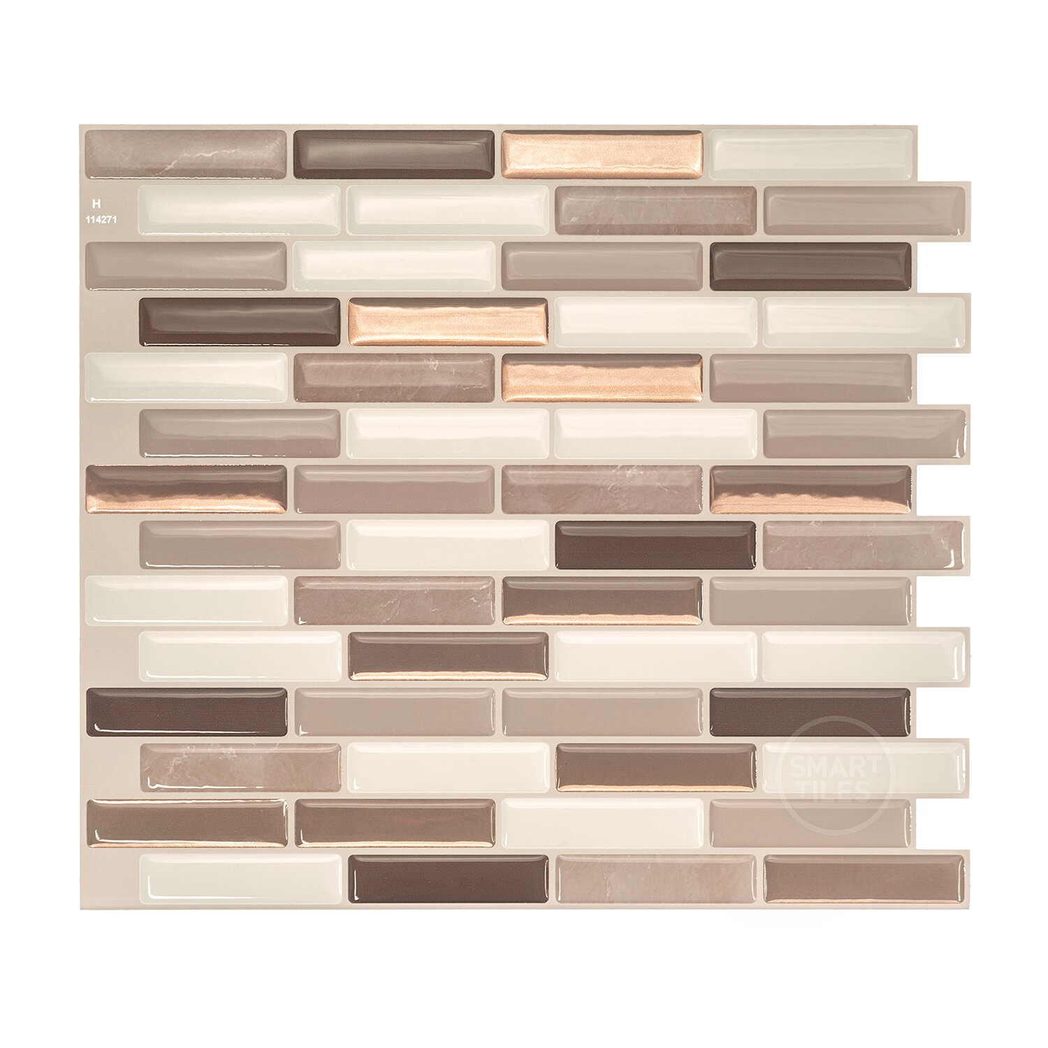Smart Tiles Peel and Stick Gel Backsplash Tile Milenza 10'' x 9