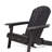 BELLWOOD Outdoor Adirondack Chair - Stylish Wooden Design With Armrest Cup Holders