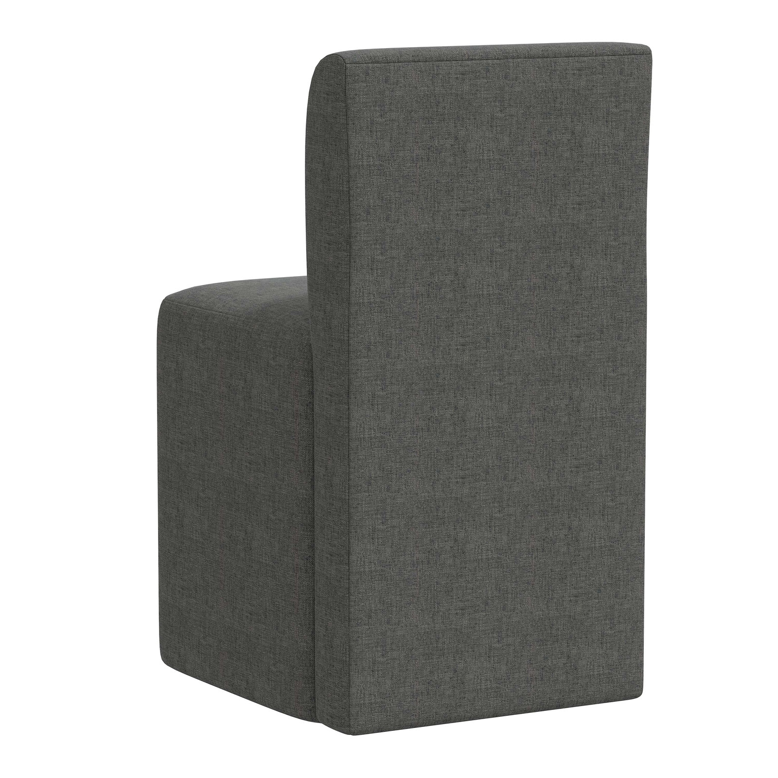 Mendy Linen Parsons Dining Chair, Zuma Charcoal Textured Linen