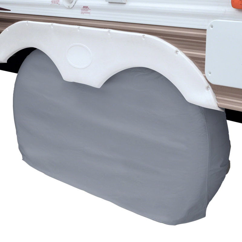 Enjoliveur de roue élastique Ayvrie, Gris, H 34 po x l 8 po x P 74 po