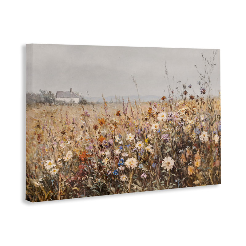 Toile de chalet de campagne pittoresque, conception par Jacky Ngan, H 16 po x l 24 po