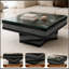 Table basse à motif de diamants broyés