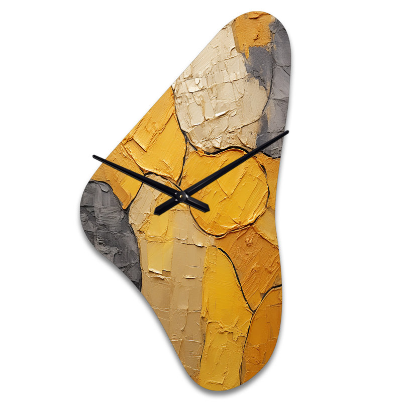 Horloge murale asymétrique en métal Vadell, Moyenne