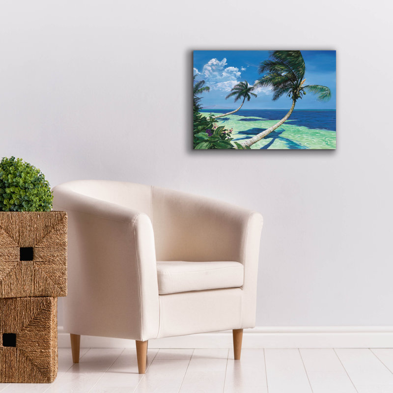 «Beckonnage Palms» par Scott Westmoreland, art mural sur toile, H 18 po x l 26 po x P 0,75 po