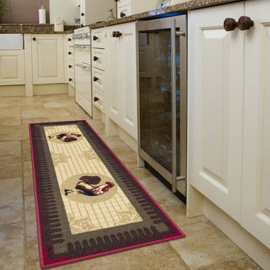 Ottomanson Softy Collection Solid Non-Slip Kitchen/Bath Rug, 20 x 59, Beige