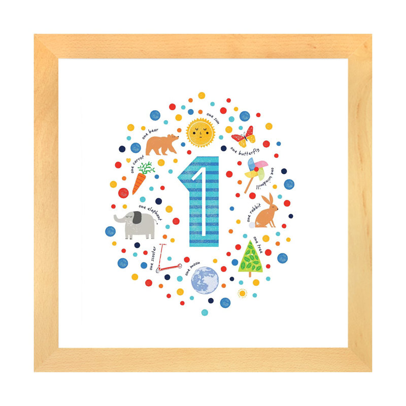 1 - Impression sur papier, Papier avec cadre beige, Blanc, H 24 po x l 24 po x p 1 po