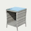 Table basse avec patio extérieur en verre trempé transparent
