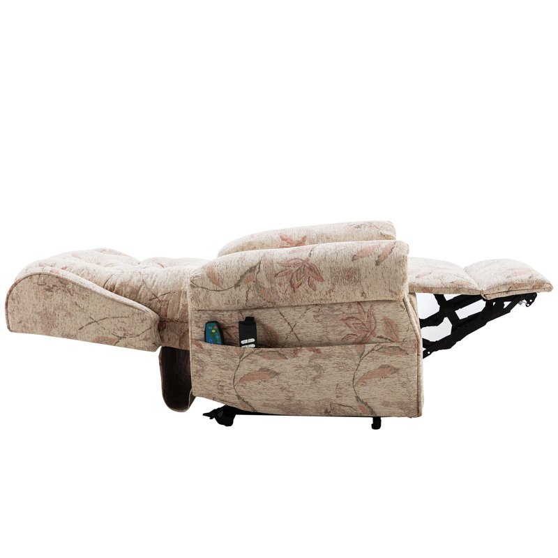 Holmsten 92cm Wide Chenille Lift Assist Standard Recliner with Massager