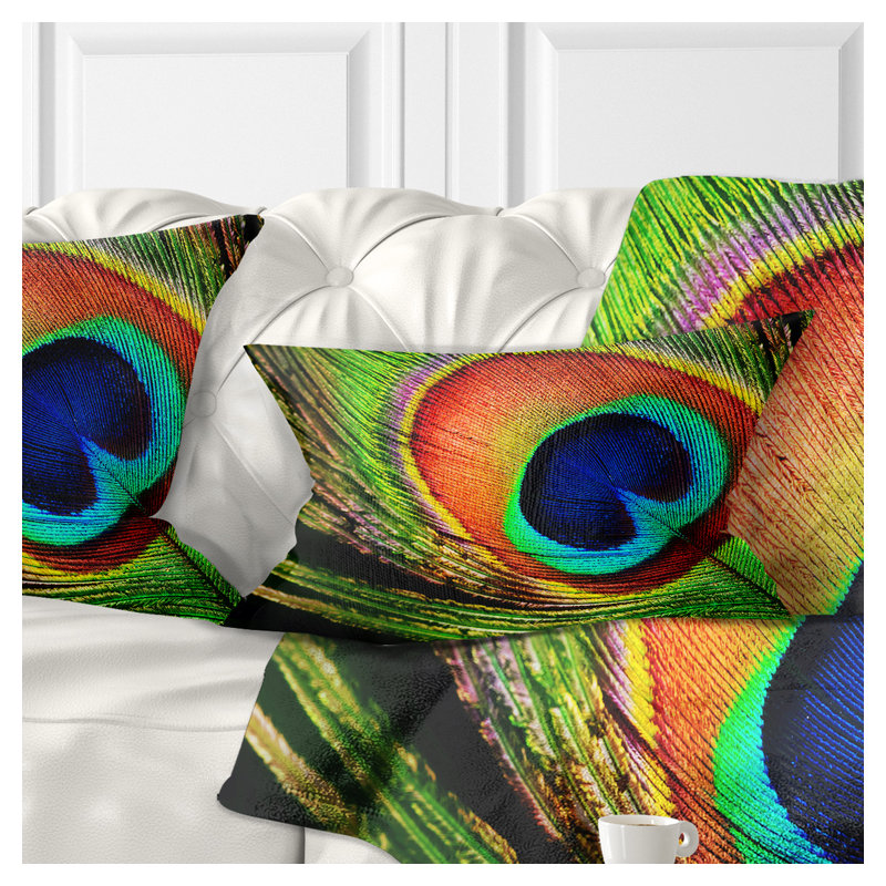 Coussin lombaire à plumes peacock photographie
